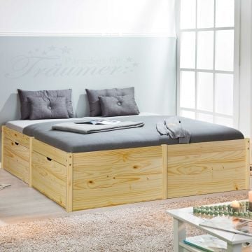 Bed Lausanne 180x200cm - natuur