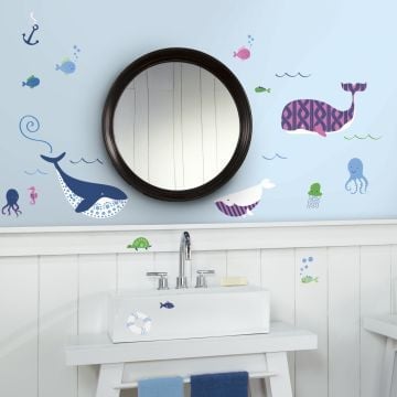 Muurstickers Sea Whales - set van 50 stickers