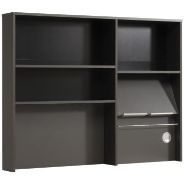 Buffet Moove 118cm, 3 legplanken & keukenrolhouder - antraciet