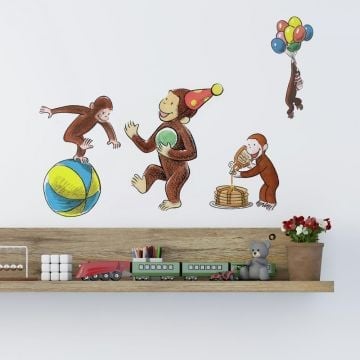 Muurstickers Curious George