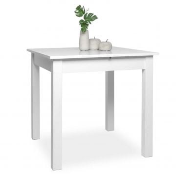Uitschuifbare eettafel Coburg 80/120 - wit