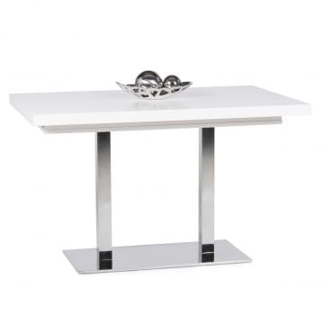 Uitschuifbare eettafel Quadrato 120/200 - wit