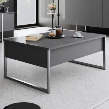 Salontafel Woody Fashion - 60x90x40cm - antraciet