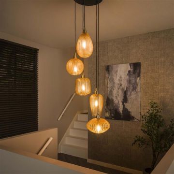 Hanglamp Ambrioso 40 cm-amber