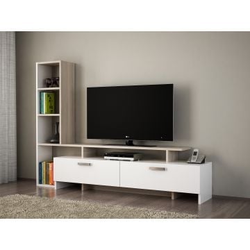 Houten Kunst TV-meubel | 18mm Dik | Wit Cordoba