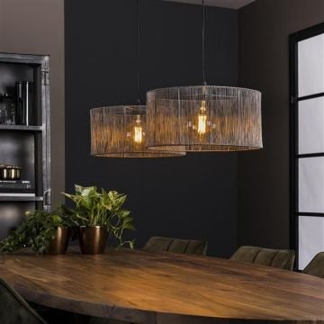 Hanglamp Sorina 120 cm-zwarte nikkel