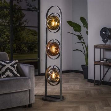 Vloerlamp Lars-oud zilver