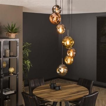 Hanglamp Lars getrapt-oud zilver