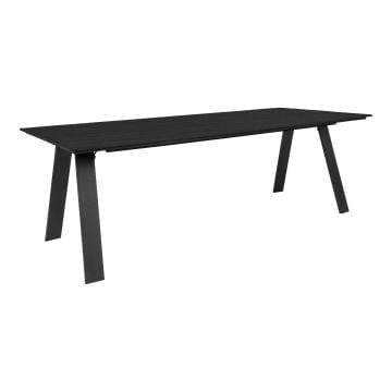 Toronto Zwarte Eettafel - 100x220x74 cm