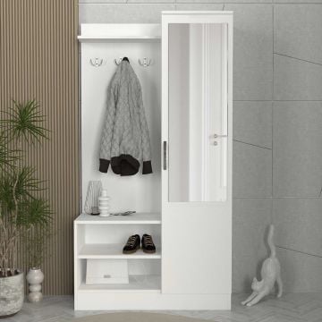 Furny Home vestiairemeubel | 18mm | 90x170x37 | Wit