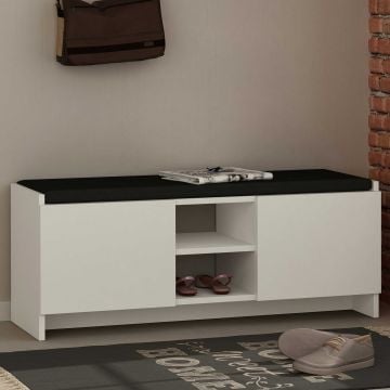 Woody Fashion Schoenenkast | 100% Melamine | Wit | 110x43x37 cm