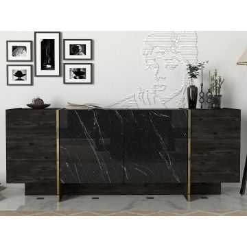 Dressoir Melvin - zwart 