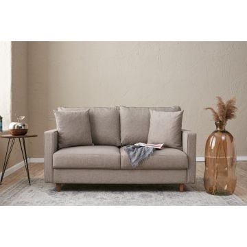 2-zits Atelier Del Sofa | FIR frame, crème polyester stof.