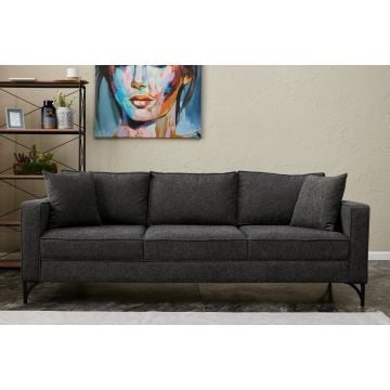 Atelier Del Sofa 3-zitsbank in Antraciet Zwart