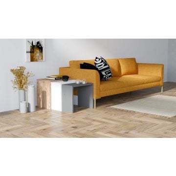 Nesting Table Set | Antraciet Eik Wit