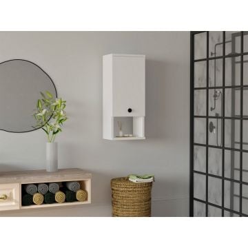 Hangkast badkamer | 30 x 21,8 x 71 cm | Wit
