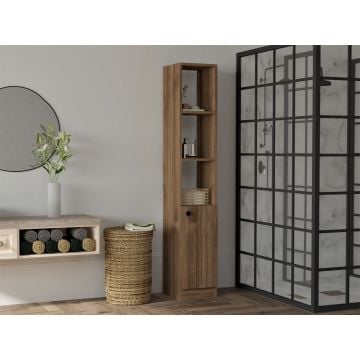 Modern Walnut Badkamermeubel - 100% Melaminegecoat Spaanplaat