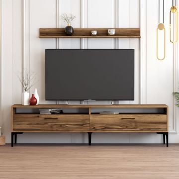 Woody Fashion TV-meubel | 100% Melamine Gecoat | 18mm Dikte | Notenhout