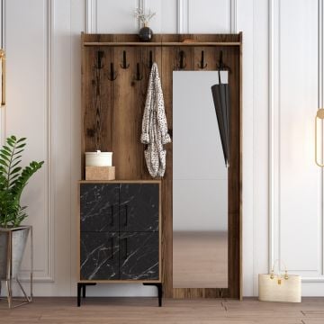 Woody Fashion vestiairemeubel | 100% Melamine Gecoat | Walnoot Zwart