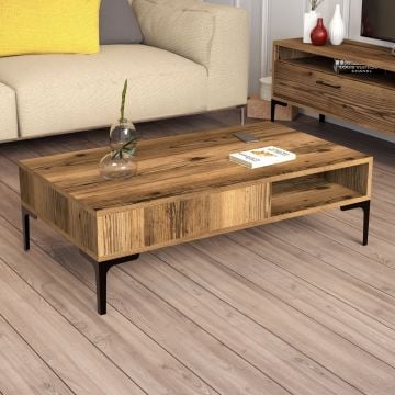 MELAMINE Gecoate Salontafel | Woody Mode | 18mm | Notelaar