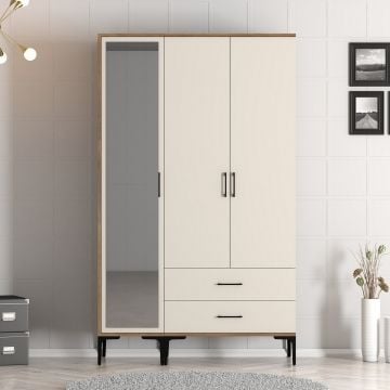Kledingkast Woody Fashion | 120 x 48 x 201 cm | Walnut Anthracite-design