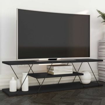TV-meubel Enola metaal - zwart