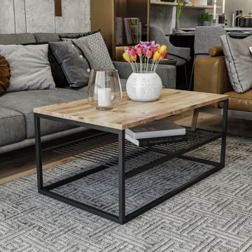 Kalune Salontafel | 18mm Melamine Gecoat | GrenenZwart