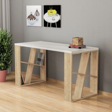 Houten Fashion Studiebureau | Wit Eiken | 100% Melamine Tafelblad