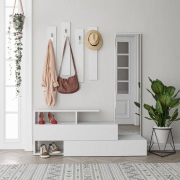Woody Fashion vestiaire | 100% Melamine Gecoat | Wit