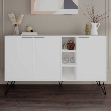 Woody Fashion Console | 18 mm dik | 142x83x35 | Wit