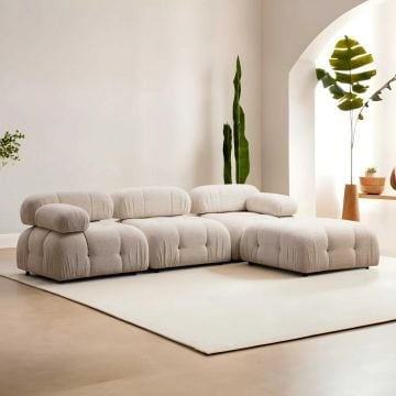 Hoekzetel Atelier Del Sofa | 208 x 95 x 75 cm | Beige