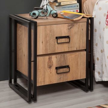Nachtkastje | Modieus en Functioneel | Atlantic Pine Zwart