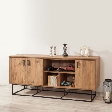 Elegant Opbergmeubel | 100% Gemelamineerd | Atlantic Pine Zwart