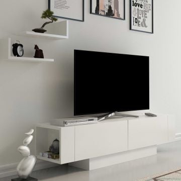tv-meubel Woody Fashion | 150 x 32 x 42 cm | Wit
