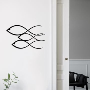 Tanelorn Decoratieve Metalen Wandaccessoire - 100% Metaal, Zwart