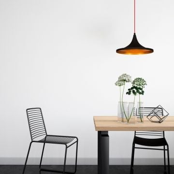 Opviq Kroonluchter | Metaal 35 cm Diameter | Verstelbare Hoogte | Zwart Rood