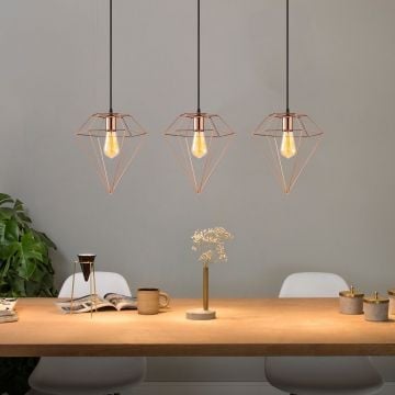 Opviq Kroonluchter | 100x30 cm | In hoogte verstelbaar | Koper | IP20