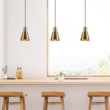 Opviq Kroonluchter | Metalen Behuizing | 14cm Diameter | 114cm Hoogte | Verstelbare Hoogte
