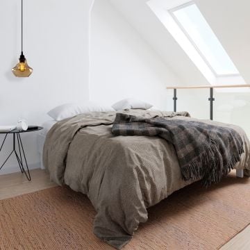 Opviq kroonluchter | Metalen behuizing en glazen kap | 17x17 cm groot | 111 cm hoog | Verstelbaar en IP20 | Goud Zwart