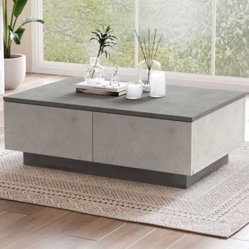 Multifunctionele salontafel | Betonlook | 18mm Dikte