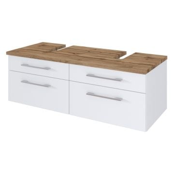 Wastafelonderkast Dasa 120cm met 4 lades - wit 
