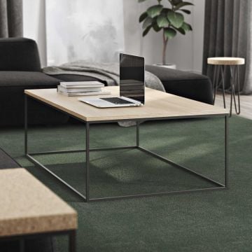 Salontafel Gleam 120x75 - eik/staal