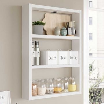 Locelso wandplank | 18 mm dik | 43 breedte | Wit