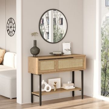Dressoir Woody Fashion | 100 x 29,5 x 76 cm | Bruin