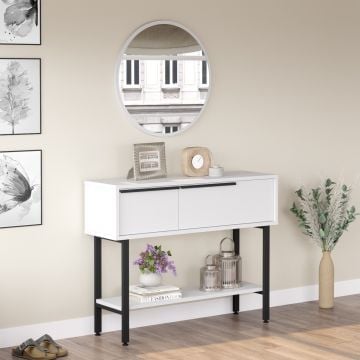 Dressoir Woody Fashion | 100 x 29,5 x 76 cm | Wit