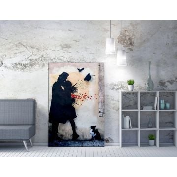 Multicolor Ingelijst Canvas Schilderij | Barnes | 70x100cm | 50 otton/50% polyester