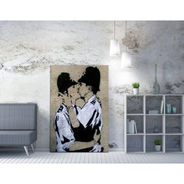 Barnes Multicolor Canvas Ingelijst | 50x70 cm | 50 otton/50% Polyester