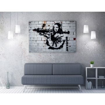 Barnes | Decoratief ingelijst Canvas Schilderij | 70x100cm | Veelkleurig