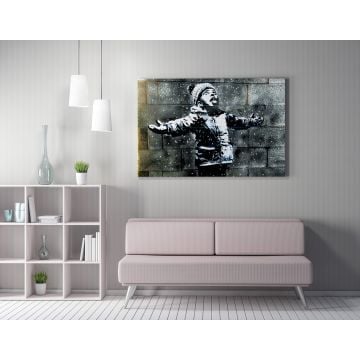 Barnes Ingelijst Canvas Schilderij | 50x70 cm | Veelkleurig