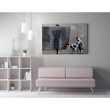 Barnes Decoratief ingelijst Canvas Schilderij - 50x70cm - Veelkleurig